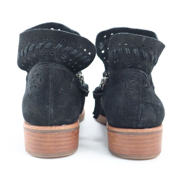 🔥NEW SÖFFT Brinkley Laser Cut Leather Bootie, Black Suede 6US MSRP$85🔥 - Picture 5 of 9